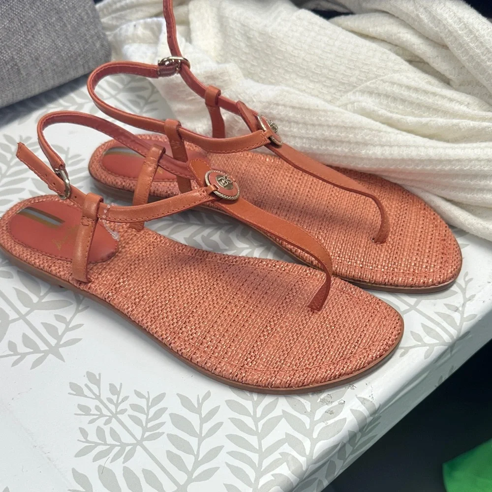 🔥 Sam Edelman GIGI SIGNET thong sandals - Coral - size 8.5